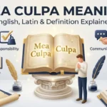 MEA CULPA MEANING