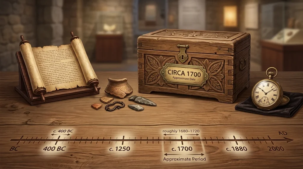 What Does Circa Mean Before a Date?