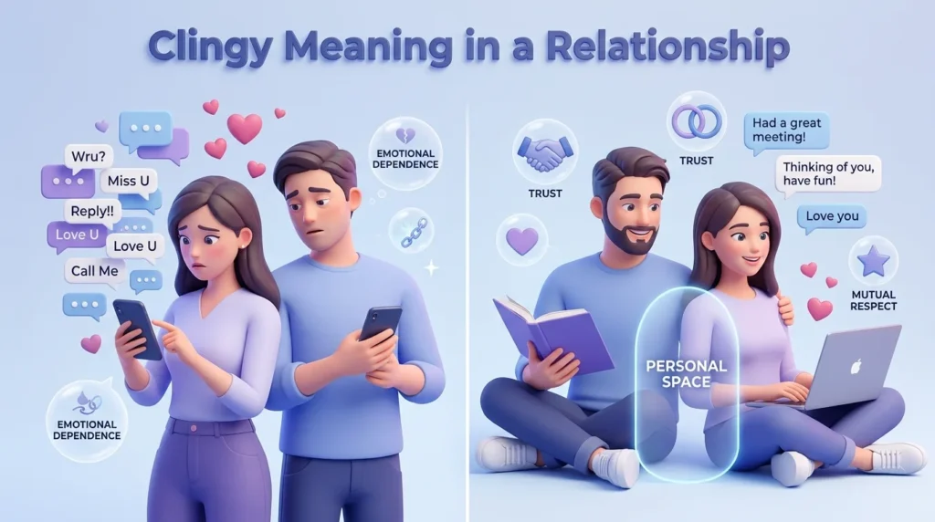 Clingy Meaning in a Relationship