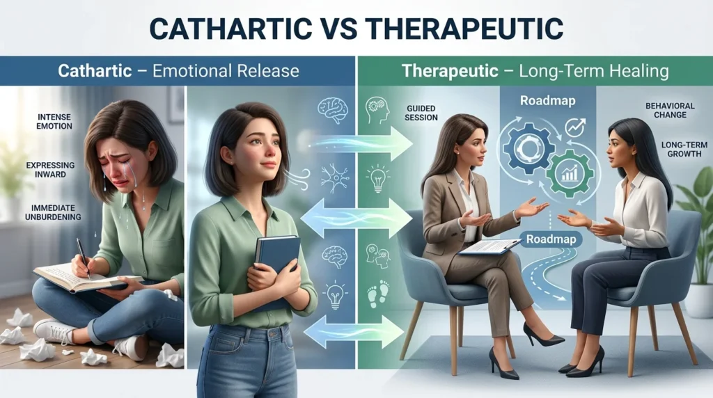 Difference Between Cathartic and Therapeutic