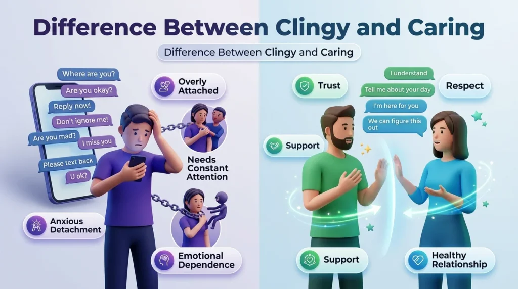 Difference Between Clingy and Caring