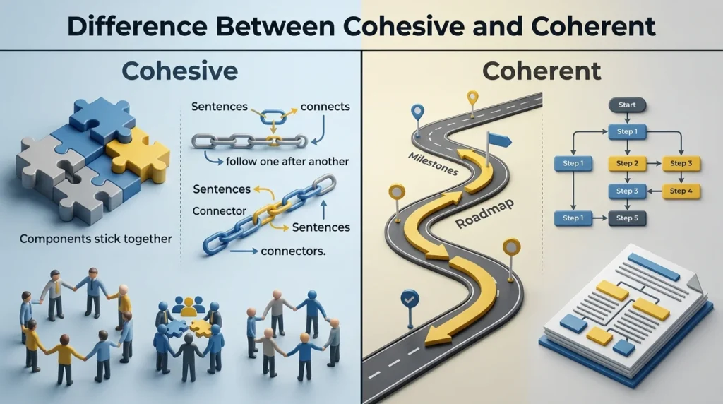 Difference Between Cohesive and Coherent