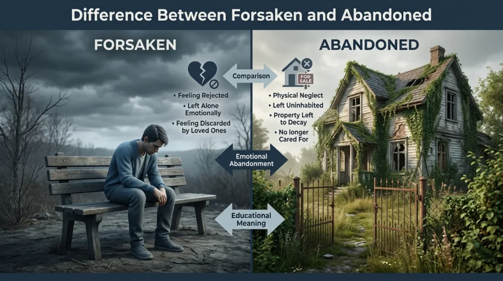 Difference Between Forsaken and Abandoned
