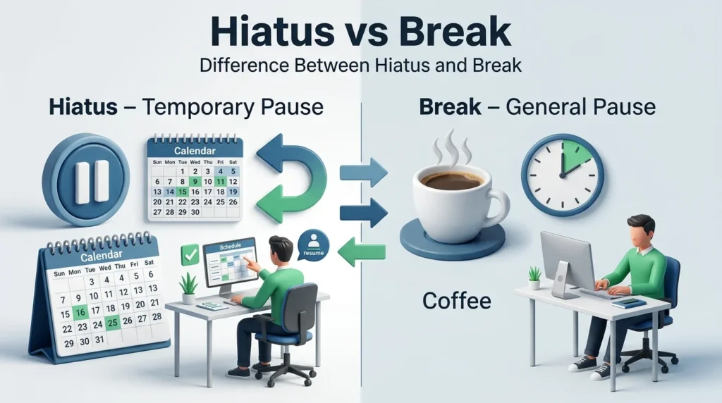 Difference Between Hiatus and Break