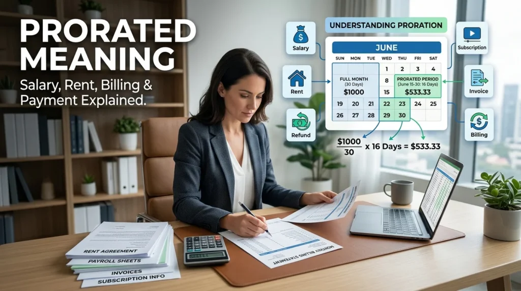 Prorated Meaning