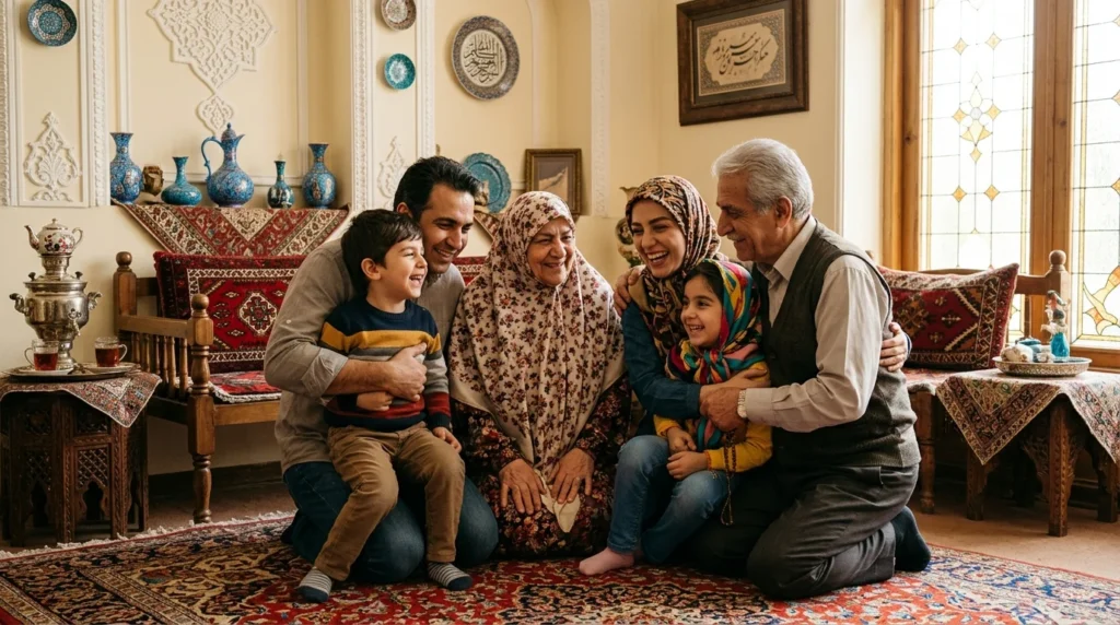 Azizam Among Family Members