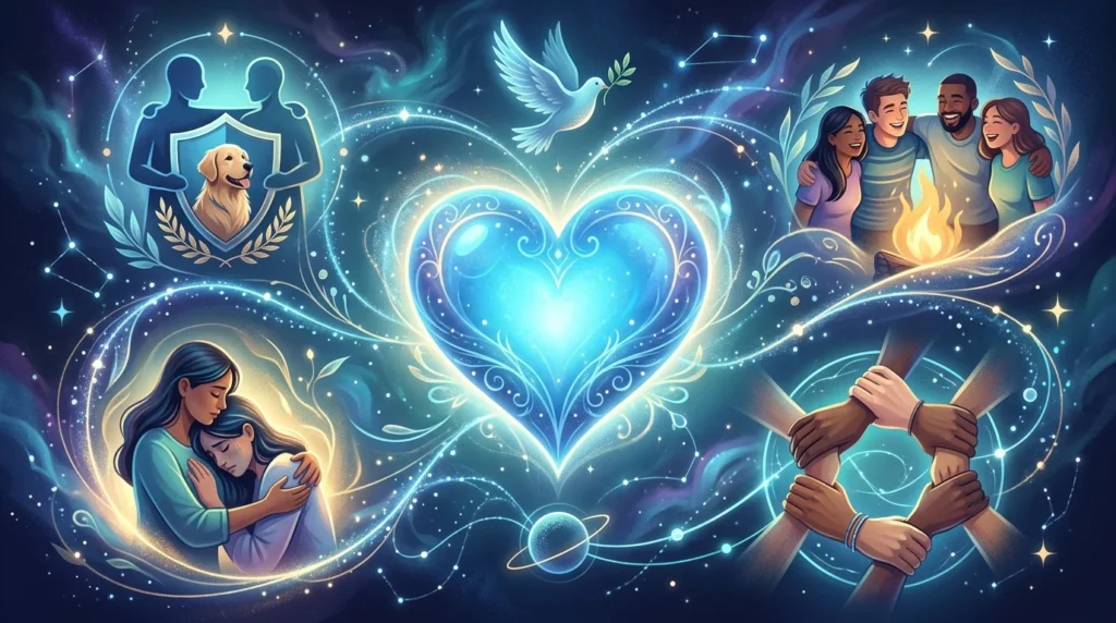 Blue Heart in Online Communities