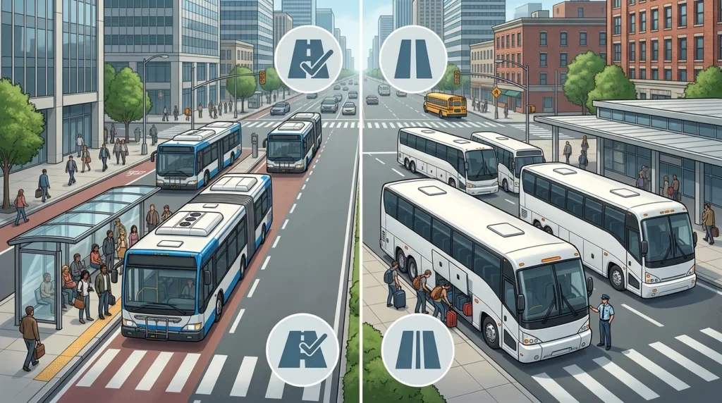 Busses vs. Buses Comparison Table
