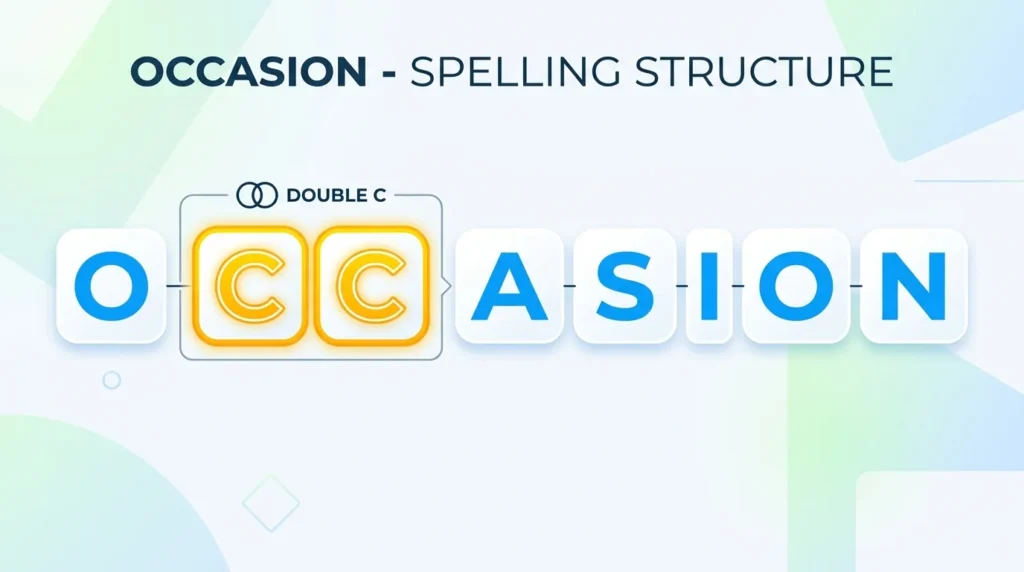 How to Remember the Spelling of Occasion