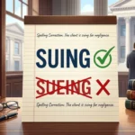 Suing vs Sueing