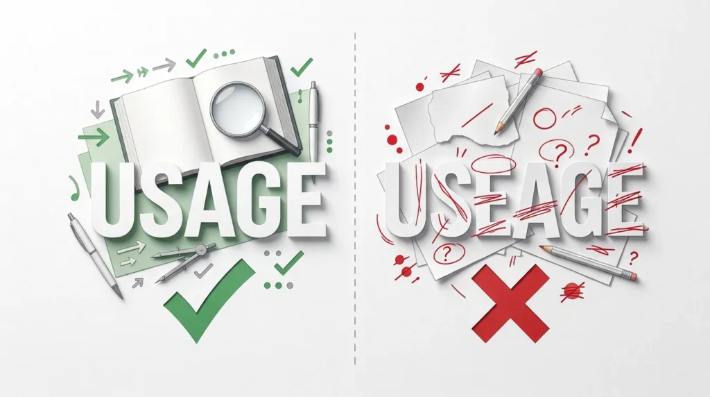 Usage vs Useage